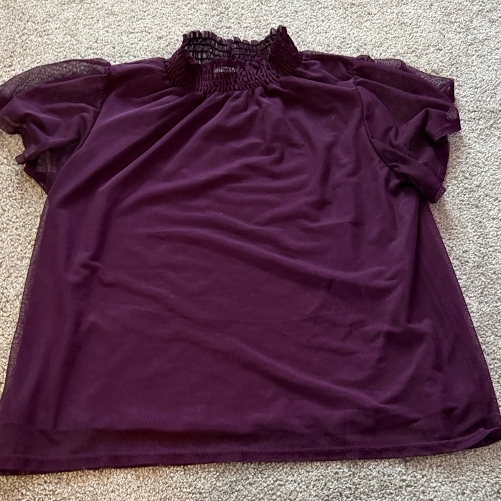 Elegant Women's Blouse in Rich Purple